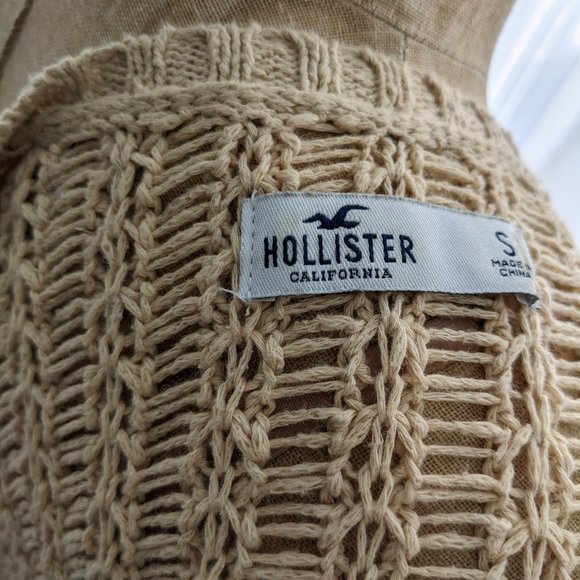 hollister tan knit cardigan size medium - Picture 3 of 3
